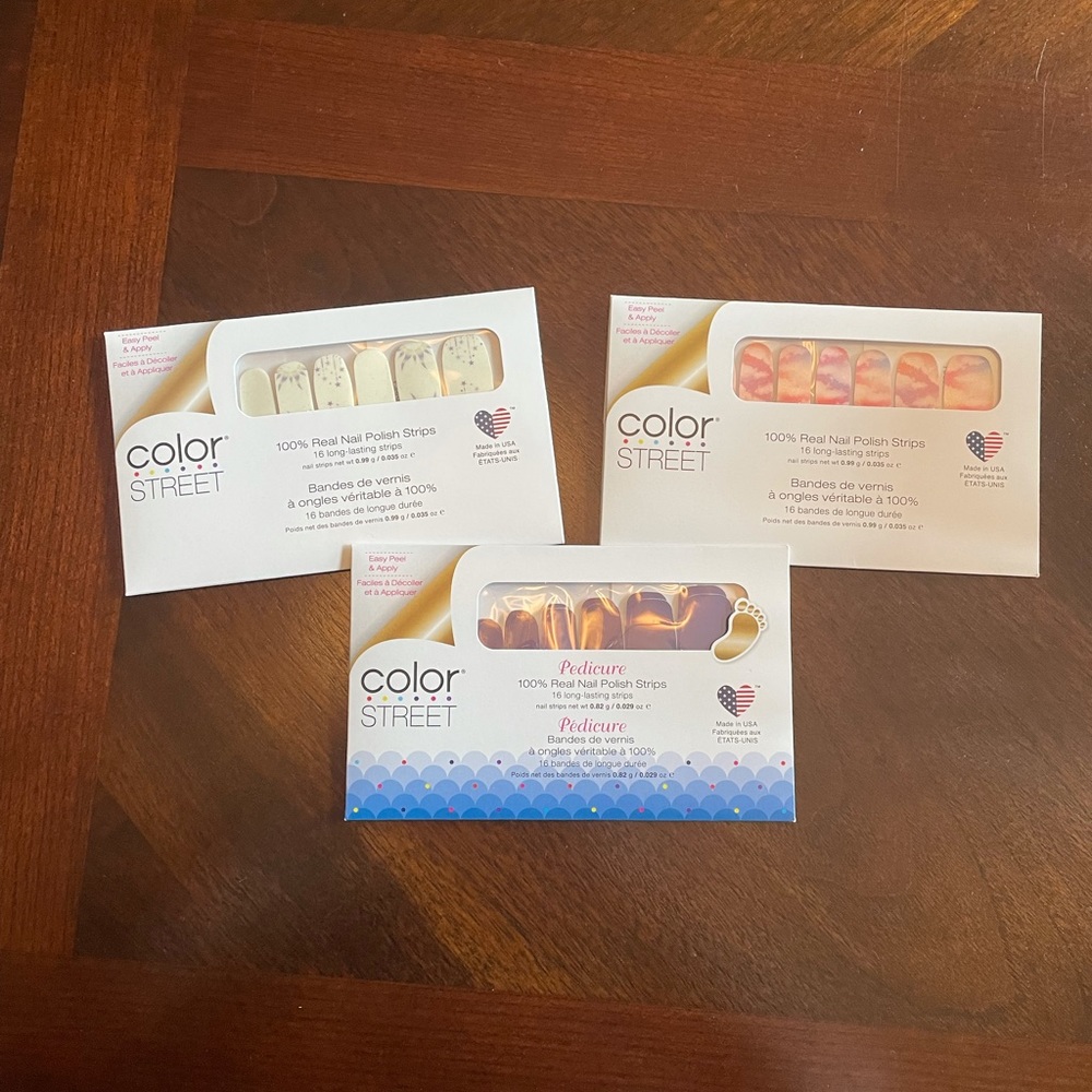 Color Street Set of 3 Nail Polish Strips